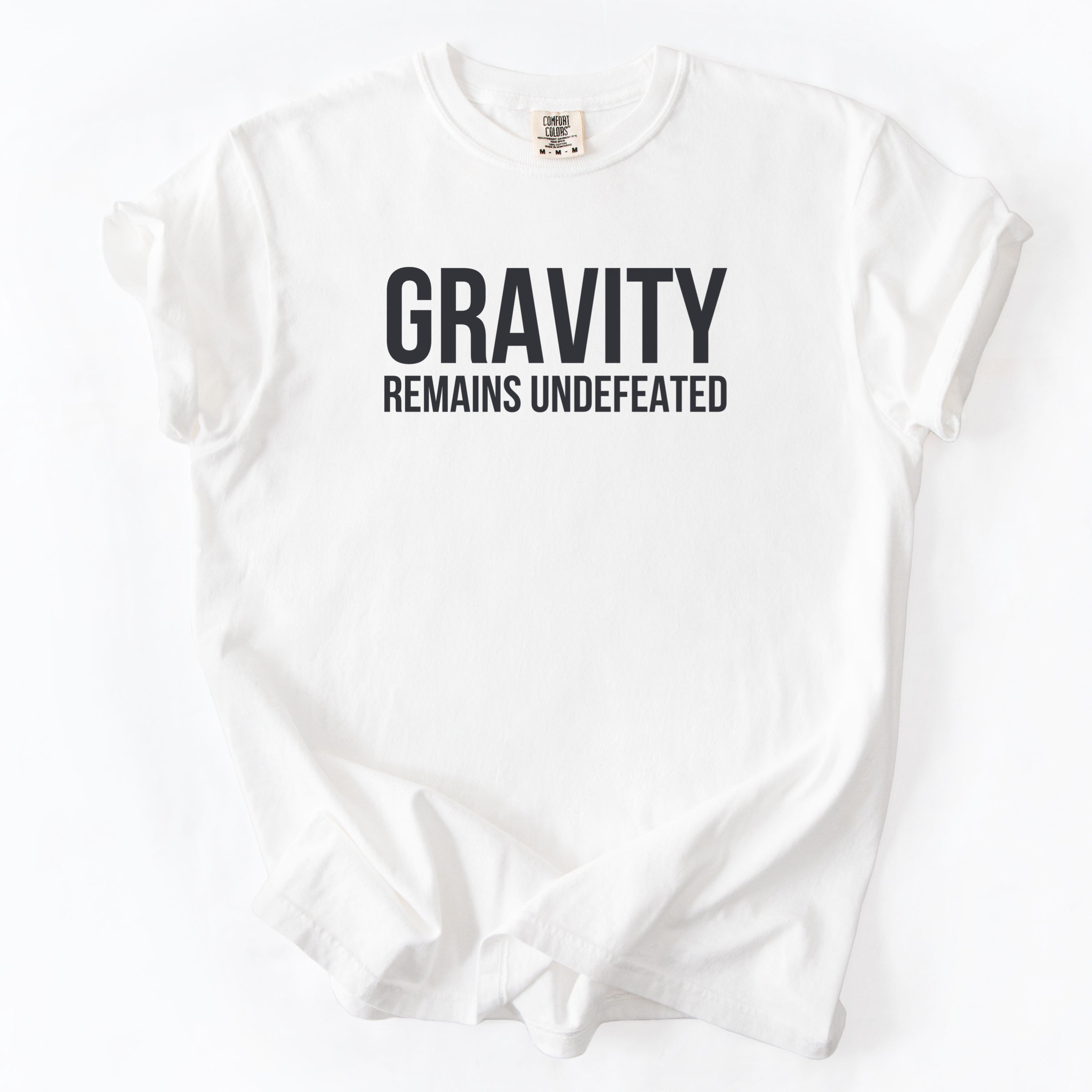 Gravity Remains Undefeated | Funny Engineer Comfort Colors® T-Shirt Gift for Engineers