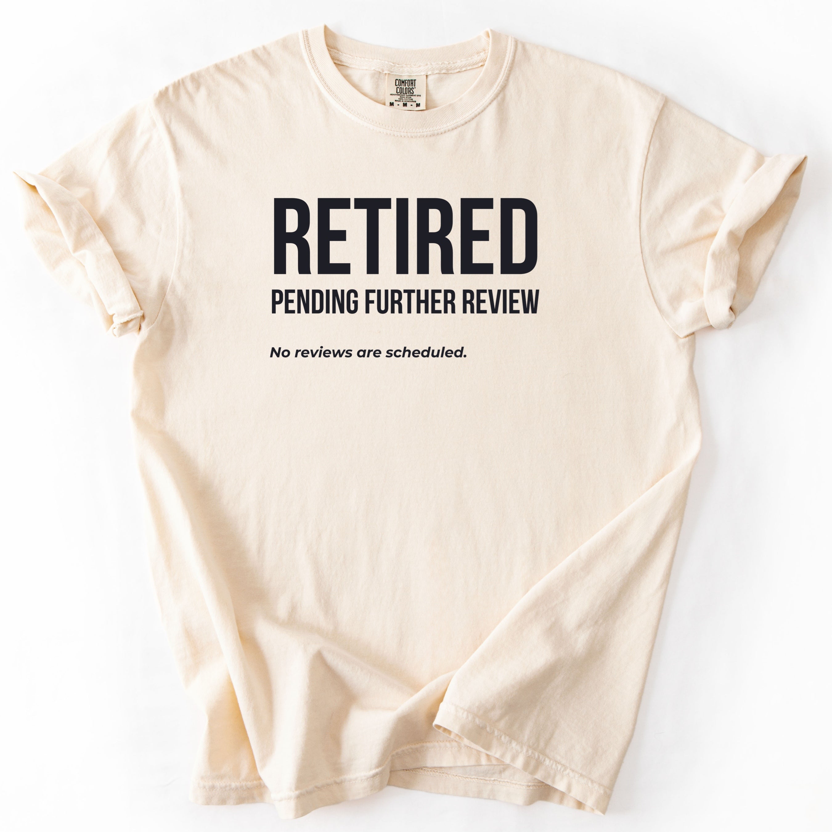 Retired Pending Further Review Shirt | Funny Retirement Shirt Gift for Retiree Office Worker Humor Retirement | What the Flood Shirt