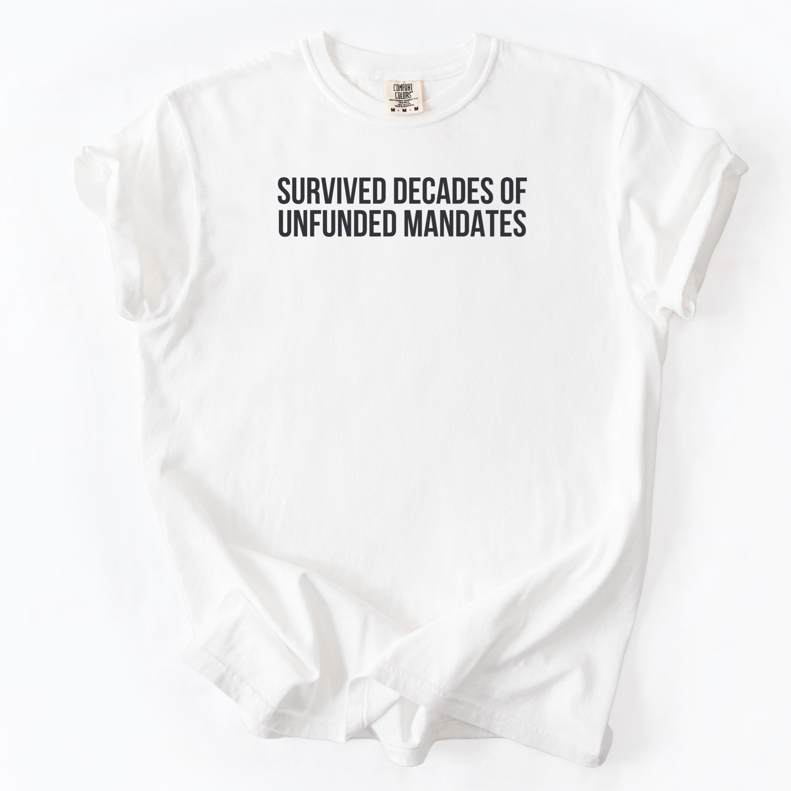 Survived Decades of Unfunded Mandates Shirt | Funny government shirt gift for public servants and public works employees