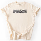Survived Decades of Unfunded Mandates Shirt | Funny government shirt gift for public servants and public works employees