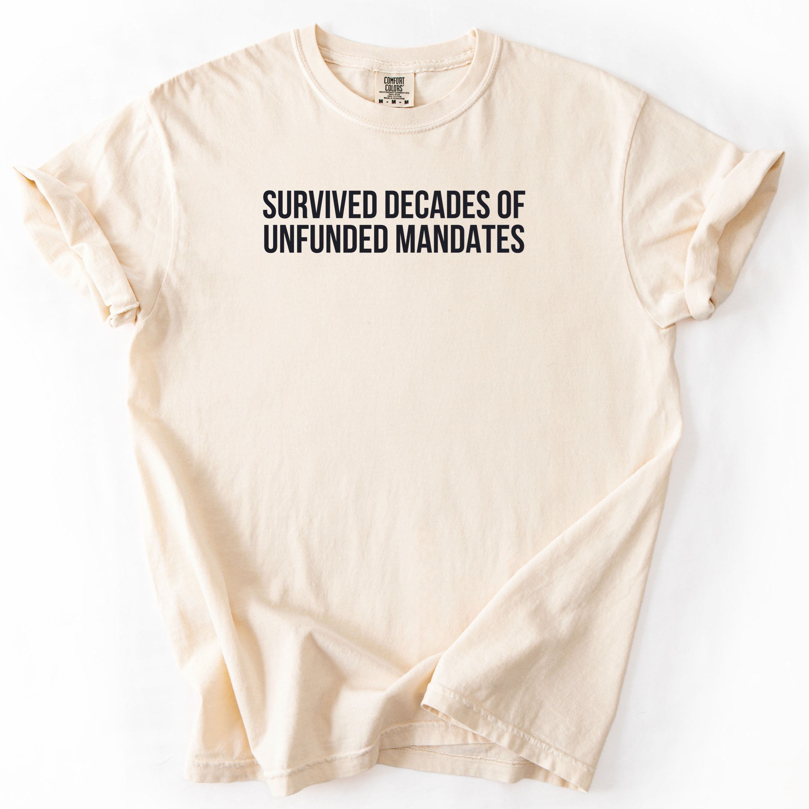 Survived Decades of Unfunded Mandates Shirt | Funny government shirt gift for public servants and public works employees