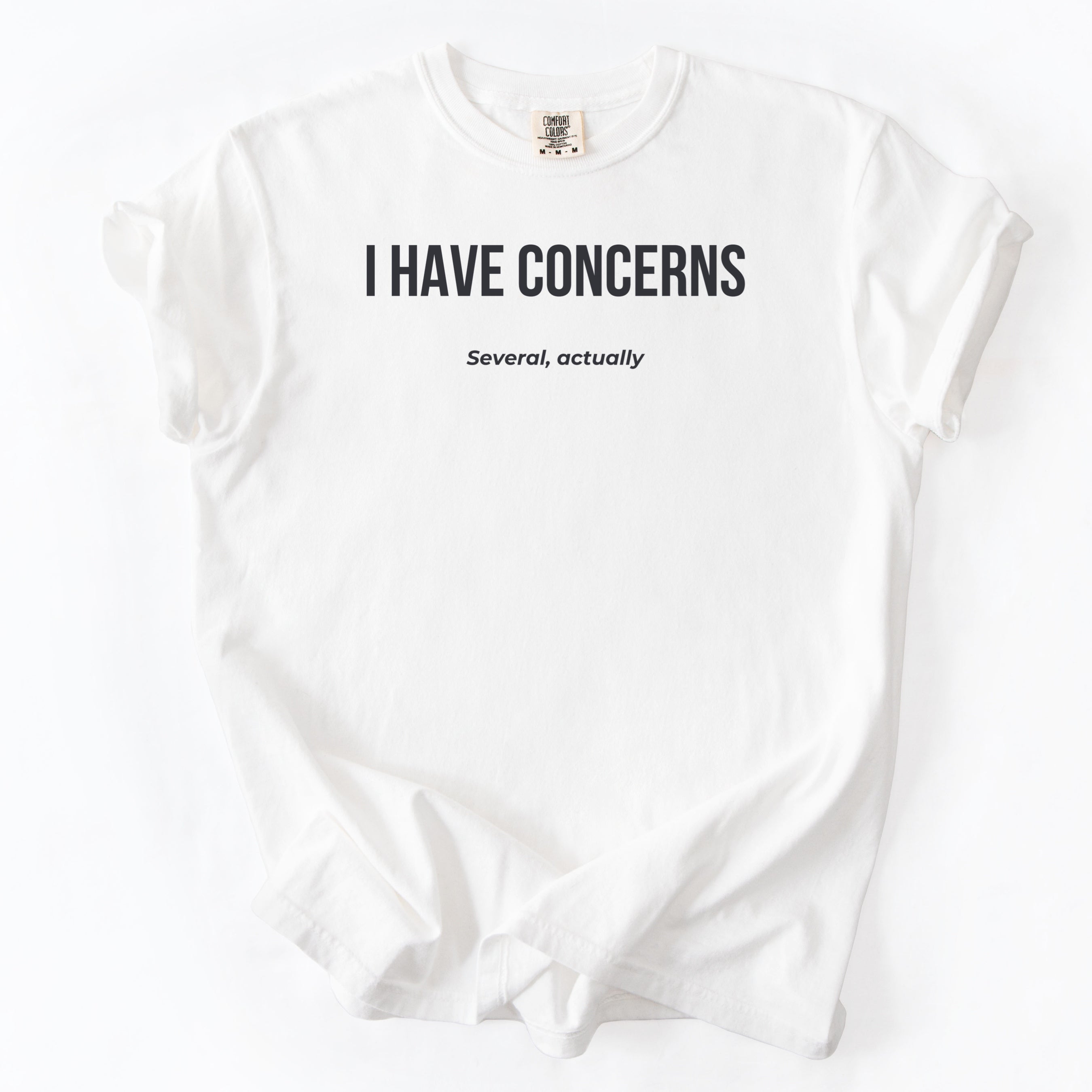 I Have Concerns. Several, Actually. | Funny Office T-Shirt Government Sarcasm Gift for Public Service Workers