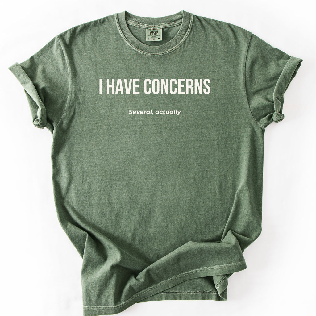 I Have Concerns. Several, Actually. | Funny Office T-Shirt Government Sarcasm Gift for Public Service Workers